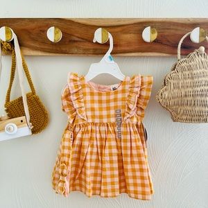 NWT 6M gingham dress